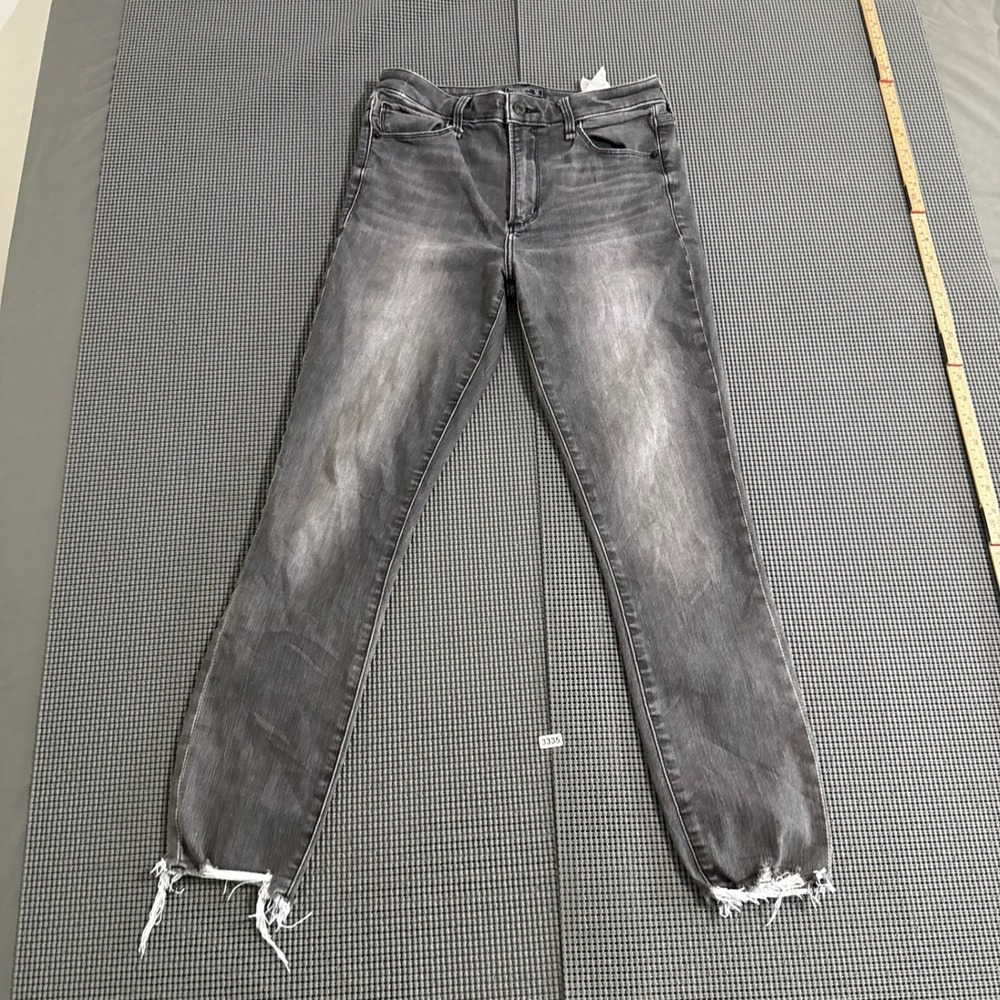 Abercrombie & Fitch Gray High Rise Super Skinny Ankle Jeans Size 27 4R